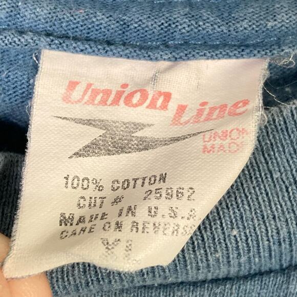 Vintage Teamsters Local 385 Union Pride T-Shirt‎ Men's M Blue Graphic Crew Neck - Picture 3 of 10